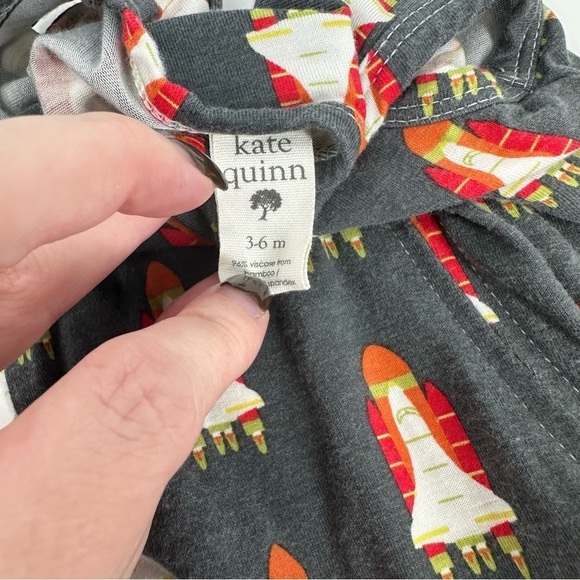 KATE QUINN Sleeveless Zipper Jumpsuit Bamboo Space Shuttle 3-6 Months - Picture 3 of 5